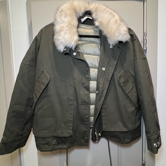 MANGO Olive Green Jacket - Picture 2 of 3